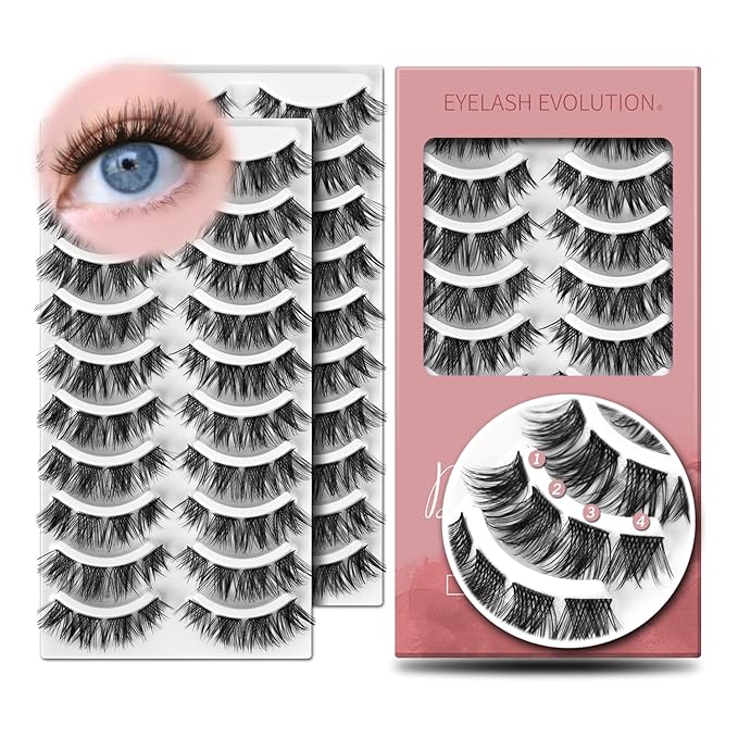 Pre Mapped Lash Clusters 160 Psc 20 sets per pack Lash Clusters DIY Eyelash Extension Doll-Eyed Pre Maped Cat Eye Spiky Cluster Eyelashes