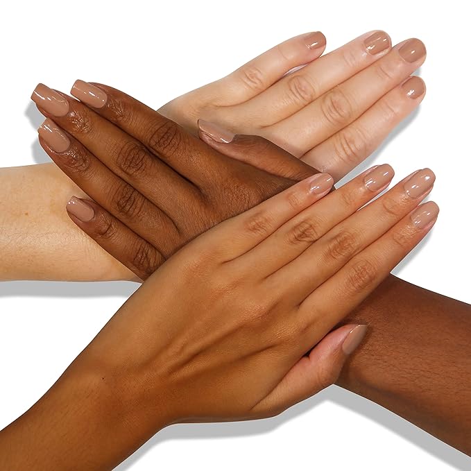 LONDONTOWN lakur Nail Polish - Chip-Resistant, Non-Toxic, Conditions & Hydrates Nails | Glossy Taupe Brown, Café Au Lait, .40 fl oz