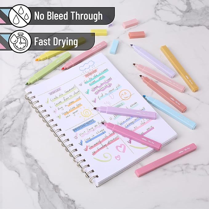 Mr. Pen- Aesthetic Highlighters, 48 Pack, Chisel Tip, Pastel Colors, Bulk Cute Highlighters Assorted Colors