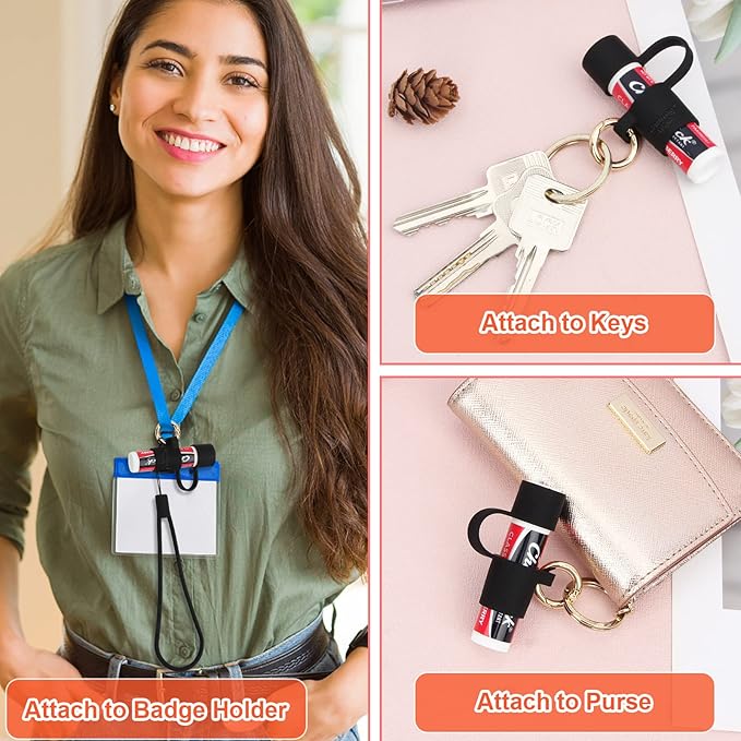 Desing Wish Silicone Lip Balm Holder Black