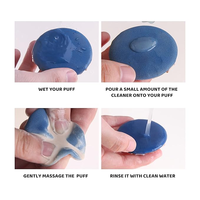 17.6 FL OZ Makeup Brush Cleaner for Brushes, Sponge and Puff,Deep Cleaning Washing Cleanser Shampoo