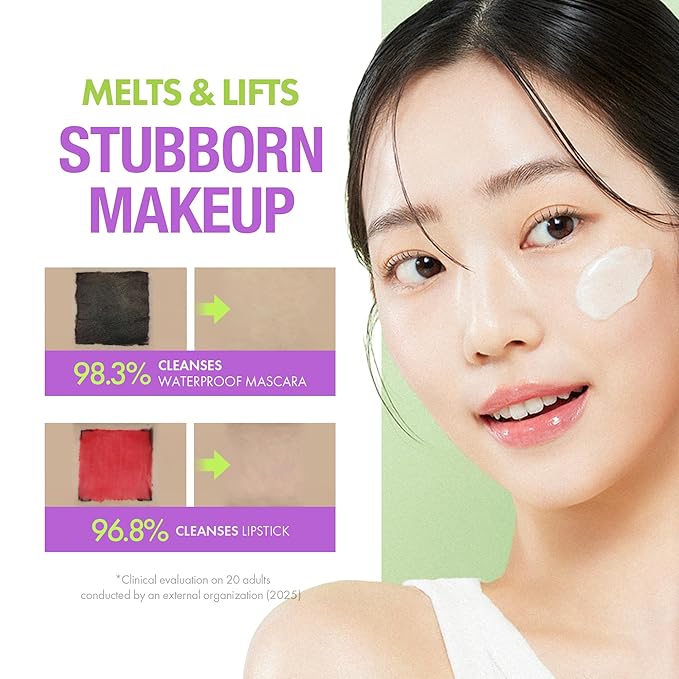 KAHI Cleansing Balm Pore Control Mung Bean - Nourishing & Hydrating Facial Cleanser Makeup Remover Balm with AHA, BHA (Salicylic Acid), PHA, and LHA - Gentle Exfoliating Korean Skincare 1.69 oz