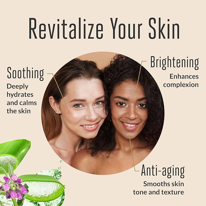 ACORN + OAK Face Moisturizer - Natural Face Lotion with Aloe, Niacinamide, and Vitamin C, Anti-Aging Skin Care, Promotes Elasticity, Reduces Fine Lines, and Brightens Face (2 fl oz)