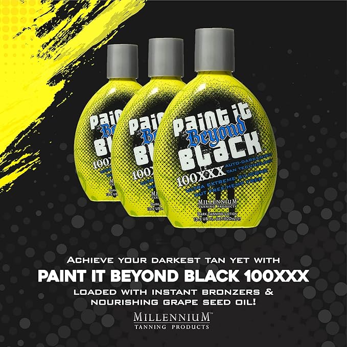 Millennium Tanning Paint it Beyond Black 100 XXX, 13.5 Oz