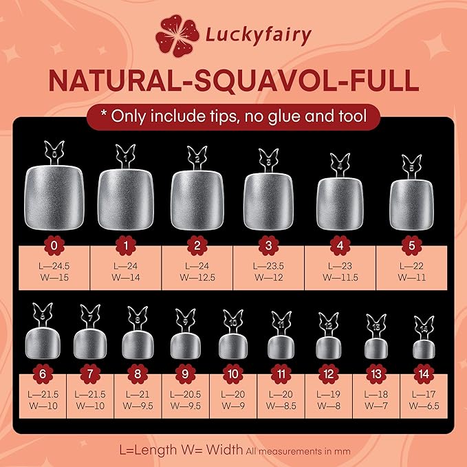 Toe Nails - Big Wide Squoval, Full Cover Matte, Soft Gel, Square & Round, Clear Gel, Soak Off - 360pcs, 15 Sizes, DIY Salon