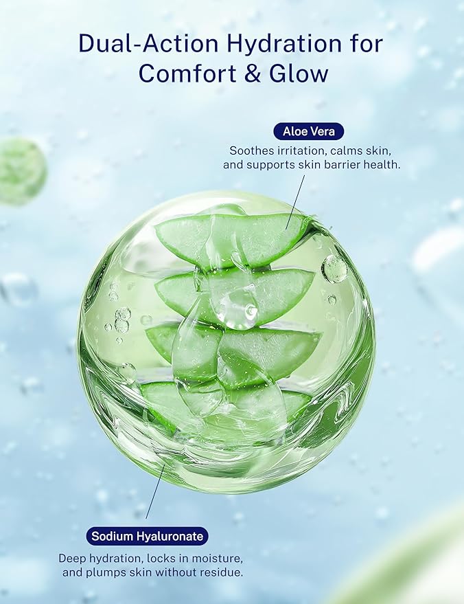 10oz Microcurrent Conductive Gel – Hydrating Gel with Hyaluronic Acid & Aloe Vera – Fragrance-Free, Paraben-Free, Non-Irritating – Safe for All Skin Types