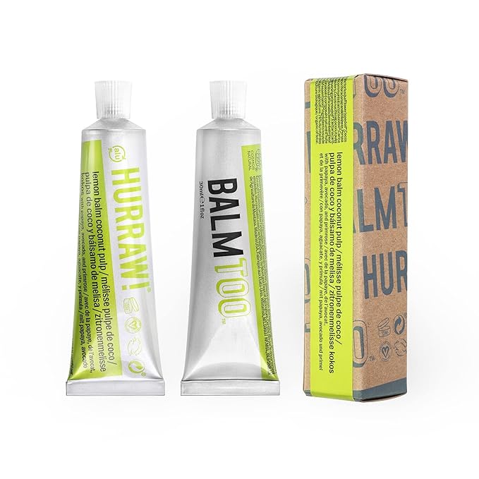 Hurraw! Balmtoo Squeezable Balm, Lemon Balm Organic.