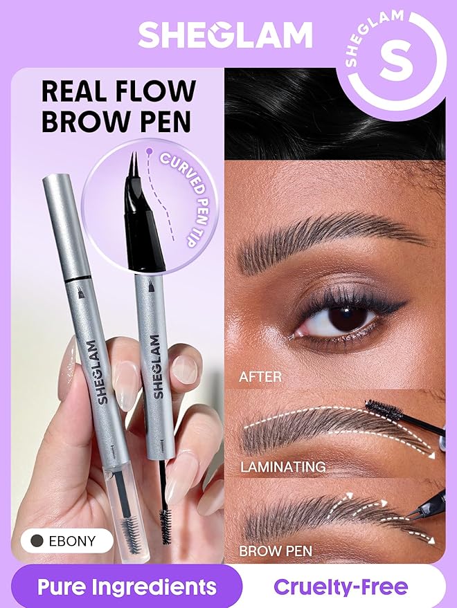 SHEGLAM Real Flow Laminating Brow Pen-Ebony