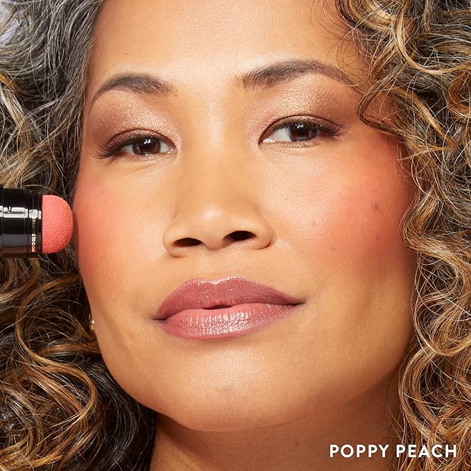 LAURA GELLER NEW YORK Serum Blush Tint, Lightweight Liquid Blush for Cheeks, Weightless Watercolor Sheer Finish, Poppy Peach