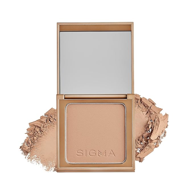 Sigma Beauty Matte Bronzer Powder - Longwear Light Bronzer with Matte Finish for Face - Achieve Natural, Sun Kissed Glow (Medium)