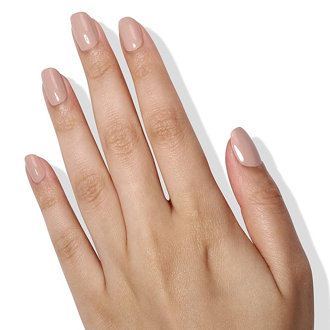 LONDONTOWN lakur Nail Polish - Chip-Resistant, Non-Toxic, Conditions & Hydrates Nails | Glossy Buff Nude, Pampas Beige, .40 fl oz