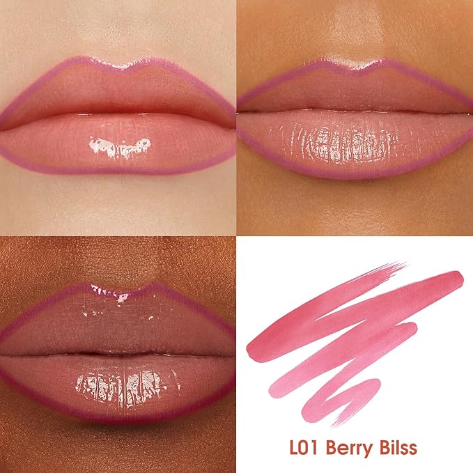 LANGMANNI Long-Lasting Peel Off Lip Liner Set, Waterproof & Smudge-Proof Matte Lip Liners Gift Makeup For Girls（#1）