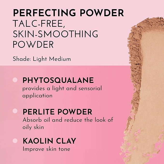 LAWLESS Women's Talc Free Skin Smoothing Powder, Light Medium, Tan, 0.34 Ounce (Pack of 1)