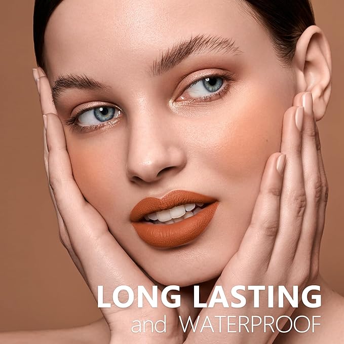 Caramel Lipstick Long Lasting Lipsticks for Women Pigmented Smudgeproof Transferproof Vegan Cruelty Free Lip Makeup, A60 Canyon