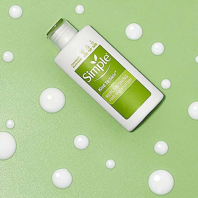 Simple Kind to Skin Face Moisturizer For Sensitive Skin Replenishing Rich 12-Hour Moisturization for All Skin Types 4.2 oz