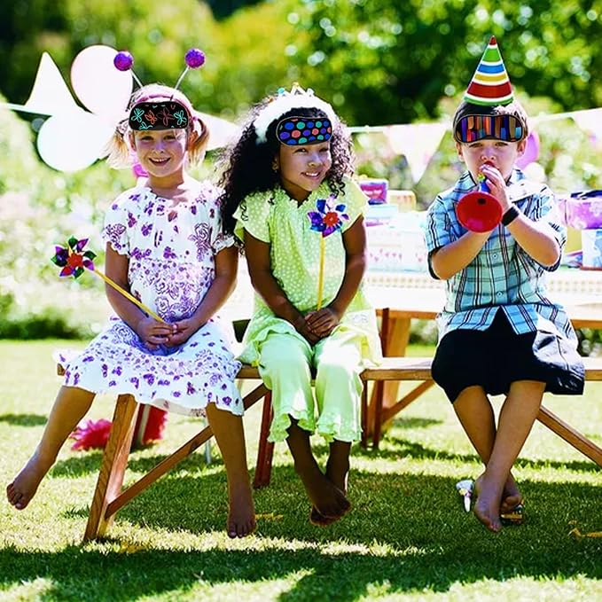 20 PCS Eye Mask Sleepover Party Supplies Slumber Party Favors for Girls Pajama Party Decorations Sleep Soft Shade Blindfold Eye Covering Color The Bulk Game Stuff(White & Black)