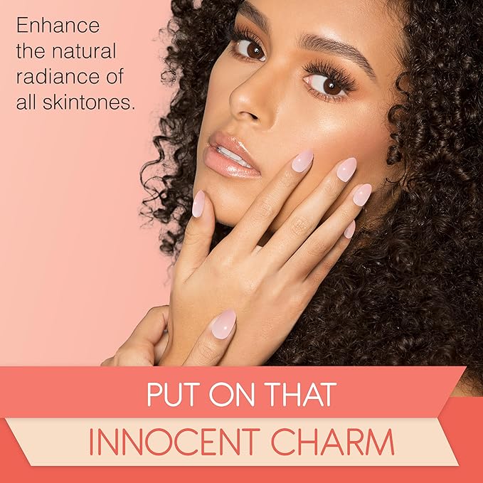 Ardell Nail Addict Naked Innocent, Press On Nails, Short Round Shape, Nail Kit, 1-Pack