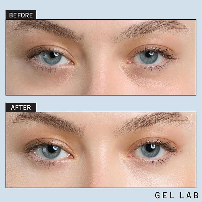 Gel Lab REGLOW Hyaluronic Acid & Caffeine Korean Skincare Eye Patches for Puffy Eyes, Dark Circles, and Wrinkles - Hydrating Under Eye Mask - 60 Gel Patches