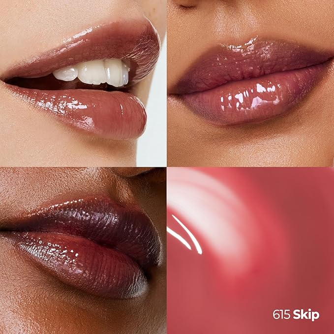 Laka Maxi Glayer Tint 3.8g/0.13oz., Glass Layer of Gloss, Ultra Glow & Vivid Layerable Pigments, High Shine Lip Oil, K-Beauty (#615 Skip)