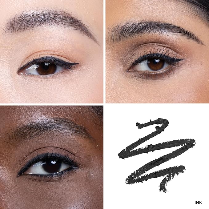 OFIR Waterproof Eye Pencil | Vegan, Cruelty-Free & Smudge-Proof | Creamy Gel Formula for Smooth Application | Long-Lasting, Full-Coverage, Precise Eyeliner Pencil (Ink- Soft Black)