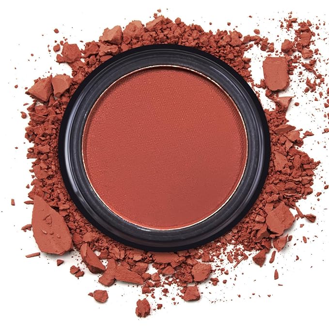 MEICOLY Red Single Eyeshadow,Pressed Powder Matte Eye shadow, Long Lasting Halloween Eye Makeup,Opaque Vegan Cruelty Free High Pigment Eyeshadow for SFX Special Effects Cosplay Makeup