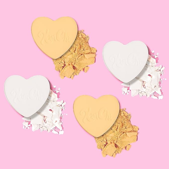 KimChi Chic Almost Catfished Micro Pressed Powder - Brightening Under Eye Setting Powder, Reduces Dark Circles, No Flashback, That White Powder