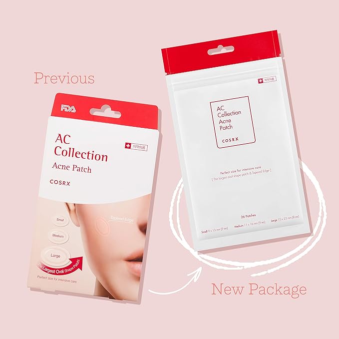 COSRX AC Collection Acne Patch, 26 Patches with Centella Asiatica Extract, Blemishes and Zits Cover, Spot Stickers for Face and Body