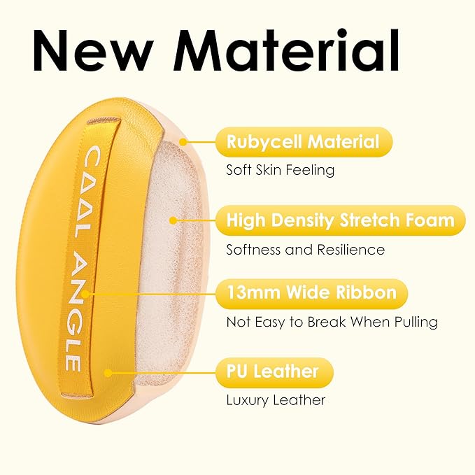 4Pcs X-Large Makeup Sponge Puff Set For Foundation Concealer & Powder, Latex Free Blender Sponges Puff For Natural And Easy Makeup, Soft Long-lasting And Beginner-friendly