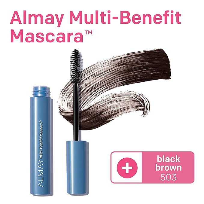 Almay Multi-Benefit Mascara and Eyeliner Duo Value Pack, Black Brown