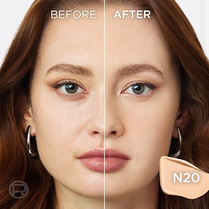 L'Oreal Paris Infallible Skin Ink 2-in-1 Foundation Concealer Hybrid Face Makeup, up to 48HR Transfer-Resistant with Buildable Light to Full Coverage, 20 Fair Neutral