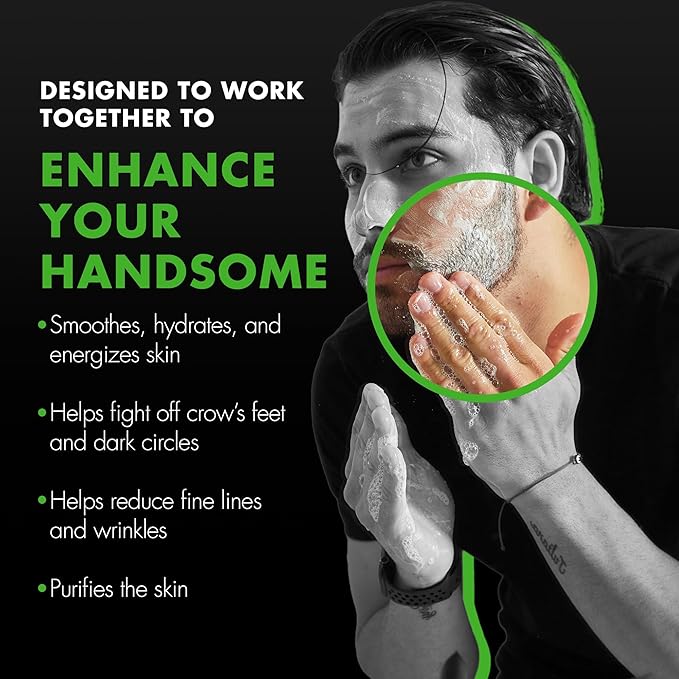 Tiege Hanley Skin Care Set for Men, Rejuvenation Routine, System Level 5, Face Wash, Scrub, Moisturizers, Eye Cream, Serum, Clay Mask, & Retinol Stick for Healthy Skin, Men’s Skin Care, 8 Piece Kit