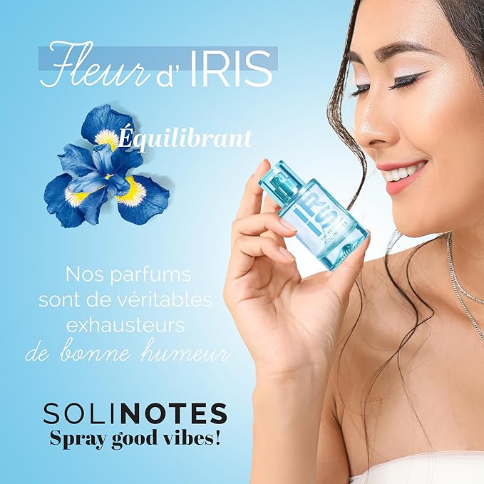 SOLINOTES Iris Blossom Perfume for Women - Eau De Parfum | Delicate Floral and Soothing Scent - Made in France - Vegan - 1.7 fl.oz