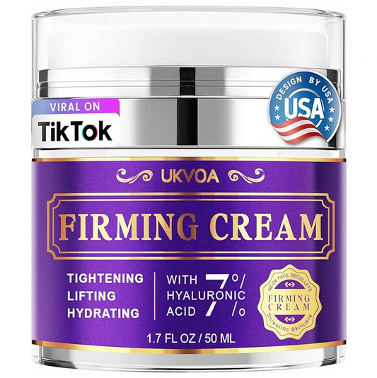Retinol Neck & Face Wrinkle Cream for Women, Neck Cream for Tightening and Firming, Anti Aging Skin Care with Collagen & Hyaluronic Acid, Instant Face Lift Cream 1.7 Fl Oz
