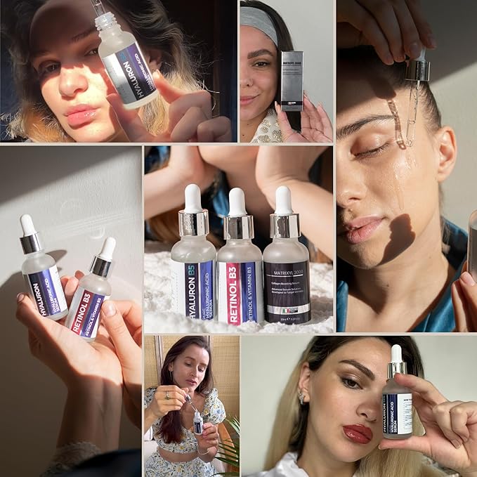 Hyaluronic Acid Serum for Face – 2.5% Hyaluronic Acid + 3% B5 - Acido Hialuronico B5 Serum for Women - Hydrating Formula for Fine Lines, Wrinkles & Anti Aging - 30ml