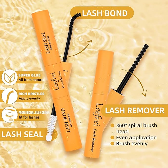 Eyelash Clusters 10-18mm Wispy Lash Clusters D Curl DIY Cluster Lash Extension Kit Individual Lashes Kit With Bond & Seal, Glue Remover, Tweezers(LF01 Lashes Set)