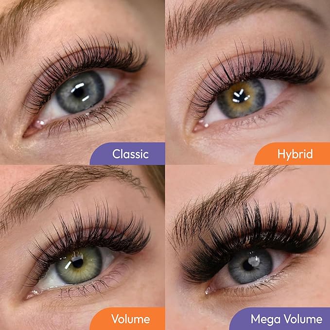 Eyesy Lash Cashmere Volume Eyelash Extensions Premium Individual Lashes - 0.07mm Thickness CC Curl 8-16mm Mixed Tray - Super Soft Matte Black Single Eyelash Easy to Fan for Professional Salon Use