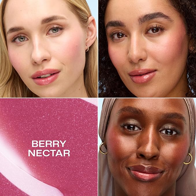 Lumene Invisible Illumination Liquid Blush Berry Nectar 15ml – Buildable Dewy Tint with Arctic Spring Water & Cloudberry Extract – Radiant, Weightless Flush for All Skin Tones