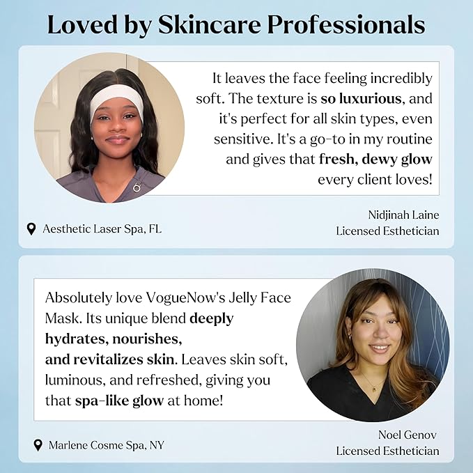 Jelly Face Mask for Facials - Hyaluronic Acid Hydrating, Brightening & Nourishing Jelly Mask with Free Jade Roller & Spatula |Professional Hydrojelly Masks | Christmas Gifts for Women, Gifts for Women