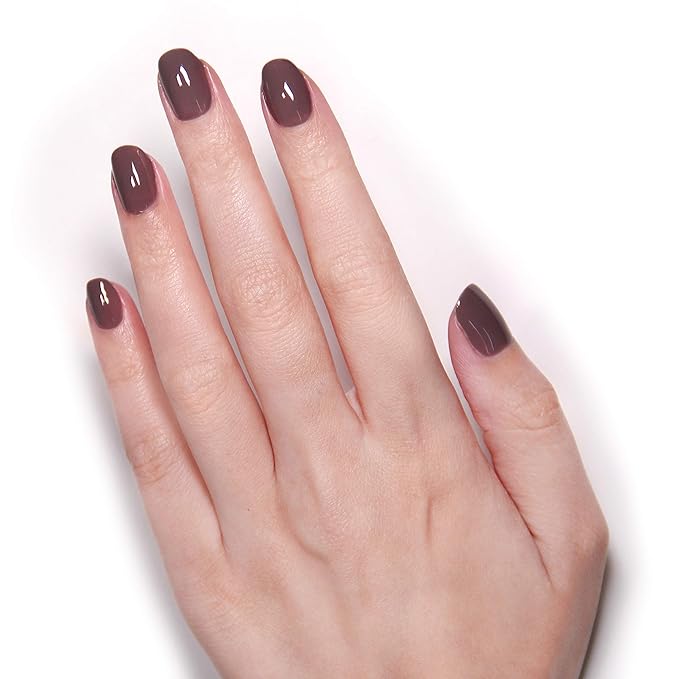 LONDONTOWN lakur Nail Polish - Chip-Resistant, Non-Toxic, Conditions & Hydrates Nails | Glossy Creamy Brown, Natural Charm, .40 fl oz