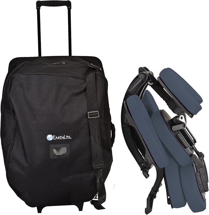 EARTHLITE Portable Massage Chair AVILA II - Premium Folding Spa/Massage/Tattoo Chair incl. Rolling Carry Case