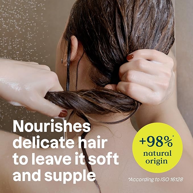 ATTITUDE Gentle Volumizing Conditioner for Sensitive Skin with Oats, Dermatologically Tested, Vegan, Unscented, Aluminum Bottle, 16 Fl Oz