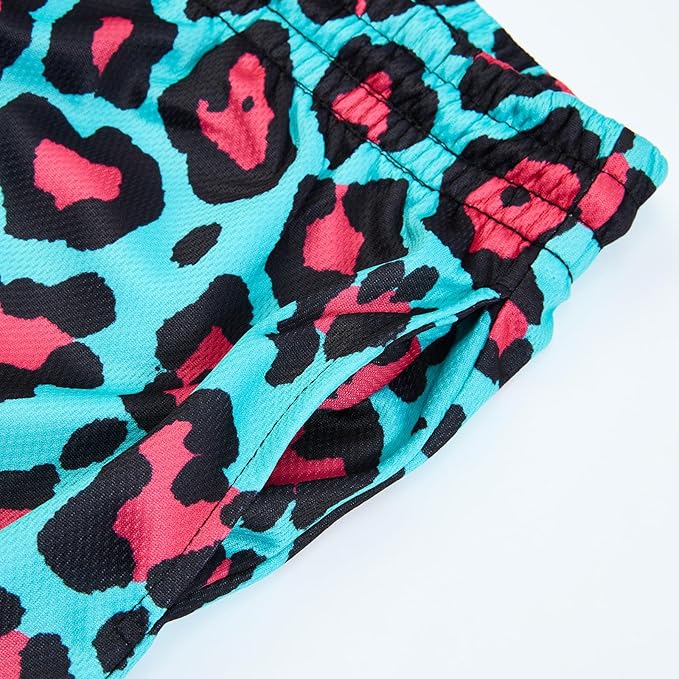 Fashion Funny Animal Printing Swim Trunks 5 inch Inseam Quick Dry Active Board Shorts for Men