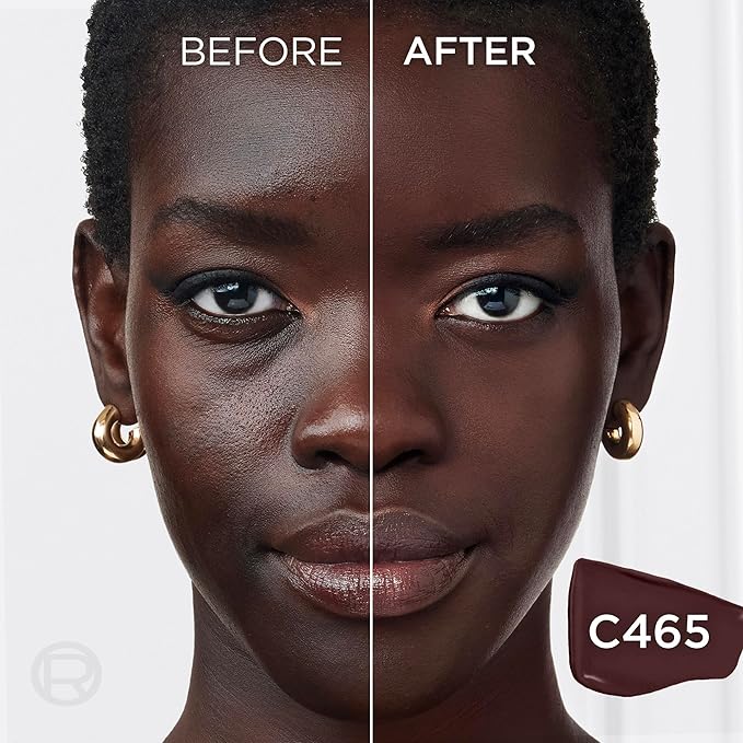 L'Oreal Paris Infallible Skin Ink 2-in-1 Foundation Concealer Hybrid Face Makeup, up to 48HR Transfer-Resistant with Buildable Light to Full Coverage, 465 Rich Cool