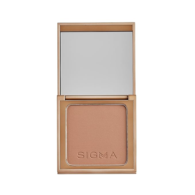 Sigma Beauty Matte Bronzer - Longwear Light Bronzer Powder with Matte Finish for Face - Achieving a Natural, Sun Kissed Glow (Dark)