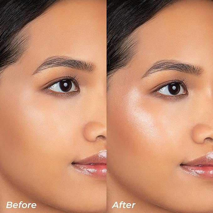 Liquid Highlighter Makeup, Long Lasting Multifunctional Luminous Glow Stick, Sparkly Glitter Body Face Shimmer Liquid Luminizer Sticks, Waterproof, Smooth, Blendable Cream Illuminator 04#