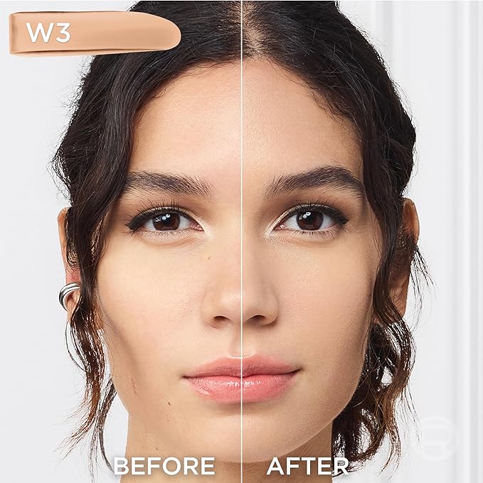 L'Oreal Paris True Match Super-Blendable Foundation, Medium Coverage Liquid Foundation Makeup, W3, Light Medium, 1 Fl Oz