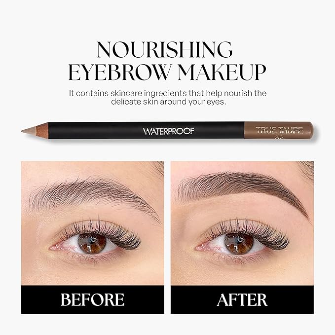 Sorme Natural Definitive Waterproof Eyebrow Pencil 0.04 oz | Smudgeproof Soft Blonde Eye Brow Pencil | Dual Purpose Brow Pencil and Brush Combo | High Definition Waterproof Eyebrow Makeup