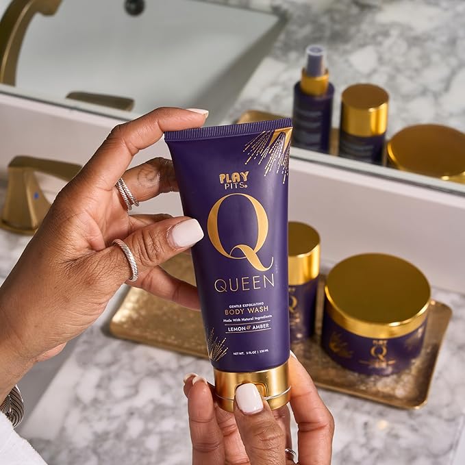 PLAY PITS - Queen Collection Gift Set - Natural Ingredients - Cruelty Free - Made in the USA - 4 Piece Set