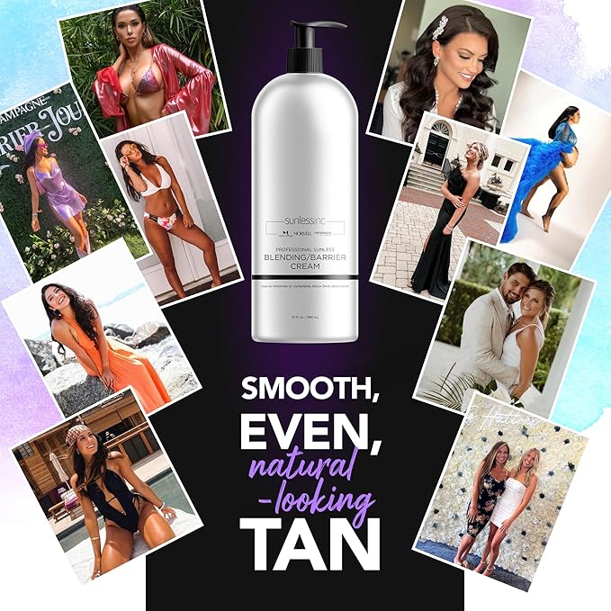 Norvell Pro Blending DHA Barrier Cream For Spray Tanning, 32 Fl. Oz.