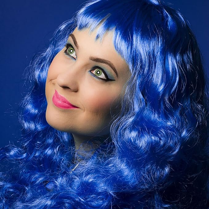 Blue Temporary Hair Color,Natural Hair